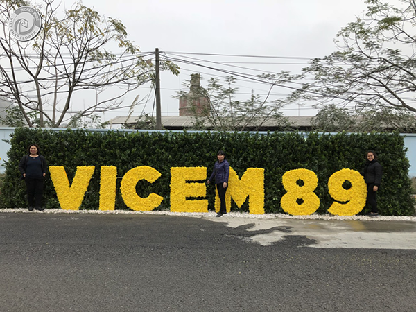 Hoa Việt Pháp làm thảm hoa trang trí sự kiện VICEM kỷ niệm 89 năm ngày truyền thống ngành Xi măng 
