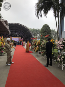 Hoa Việt Pháp làm thảm hoa trang trí sự kiện VICEM kỷ niệm 89 năm ngày truyền thống ngành Xi măng